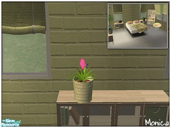 Sims 2 — Romanitcwhite in lemon-green - plant 1 by ~Monica~ — Requires mesh by Steffor