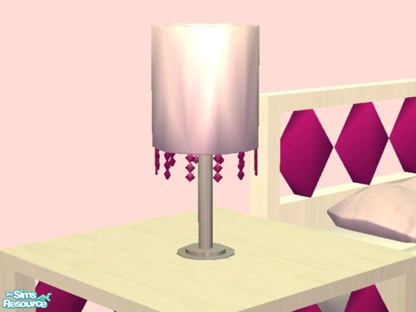 Sims 2 — Royal Jewels - Pink Sapphire - Lamp by EarthGoddess54 — Part of the Royal Jewels bedroom mesh set. Base game
