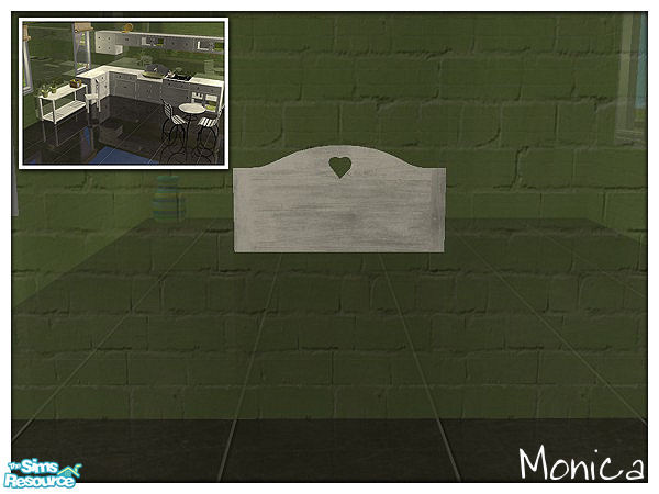 Sims 2 — Bois Kitchen in White - sink deco by ~Monica~ — A recolor in white-washed wood. Requires mesh by Steffor.