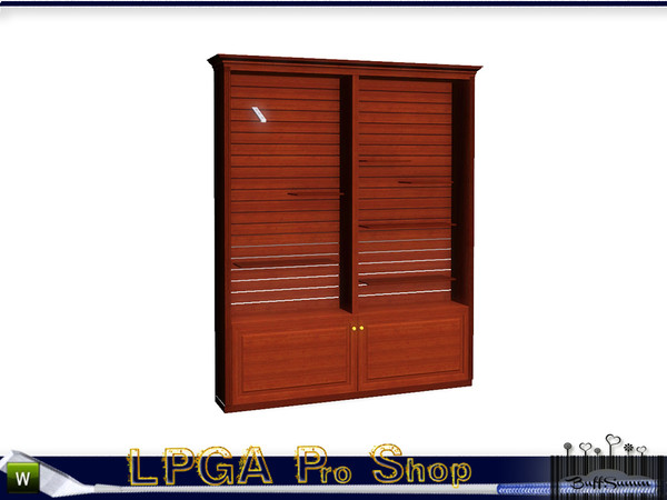 Sims 3 — LPGA Pro Shop Shelf A by BuffSumm — In the tradition and sport of Woman's Golfing part of the LPGA Country Club.