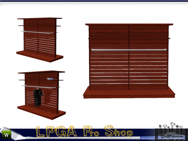 Sims 3 — LPGA Pro Shop Shelf F by BuffSumm — In the tradition and sport of Woman's Golfing part of the LPGA Country Club.