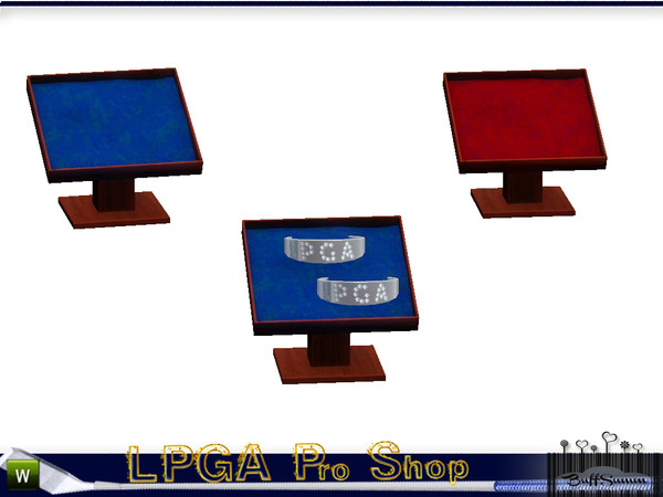 Sims 3 — LPGA Pro Shop Display by BuffSumm — In the tradition and sport of Woman's Golfing part of the LPGA Country Club.