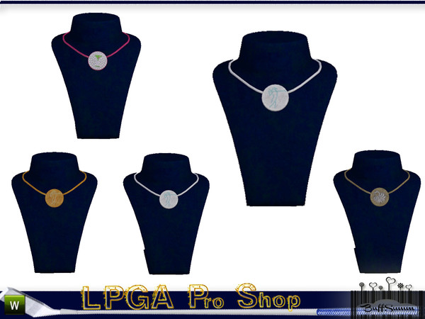 Sims 3 — LPGA Pro Shop Necklace B by BuffSumm — In the tradition and sport of Woman's Golfing part of the LPGA Country