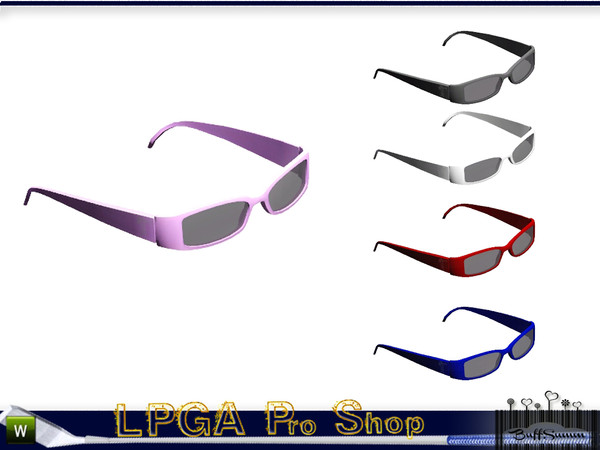 Sims 3 — LPGA Pro Shop Glasses B by BuffSumm — In the tradition and sport of Woman's Golfing part of the LPGA Country