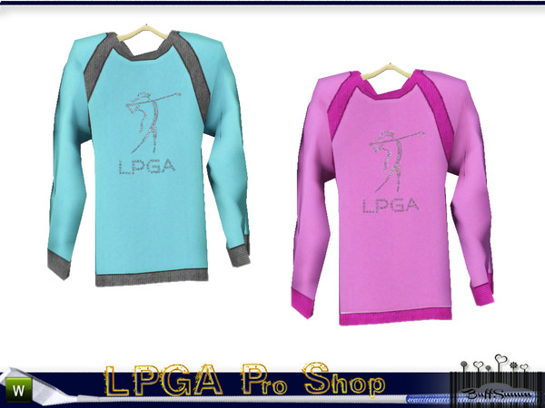 Sims 3 — LPGA Pro Shop Shirt C by BuffSumm — In the tradition and sport of Woman's Golfing part of the LPGA Country Club.
