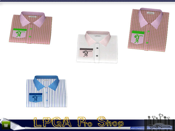 Sims 3 — LPGA Pro Shop Shirt, folded by BuffSumm — In the tradition and sport of Woman's Golfing part of the LPGA Country