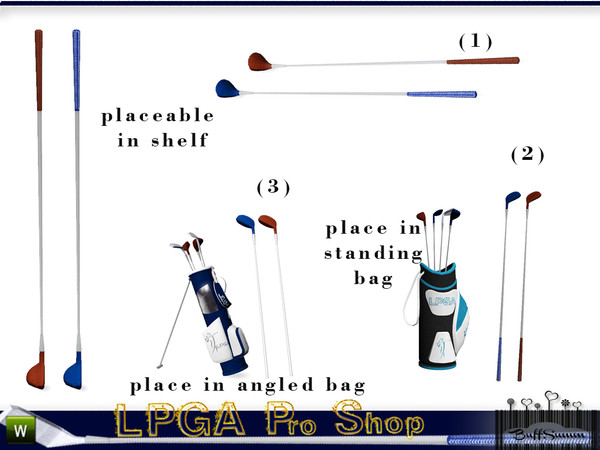Sims 3 — LPGA Pro Shop Golf Club C2 by BuffSumm — In the tradition and sport of Woman's Golfing part of the LPGA Country