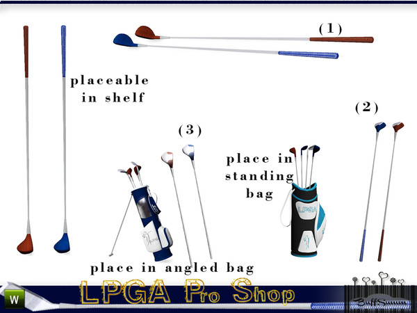 Sims 3 — LPGA Pro Shop Golf Club A2 by BuffSumm — In the tradition and sport of Woman's Golfing part of the LPGA Country