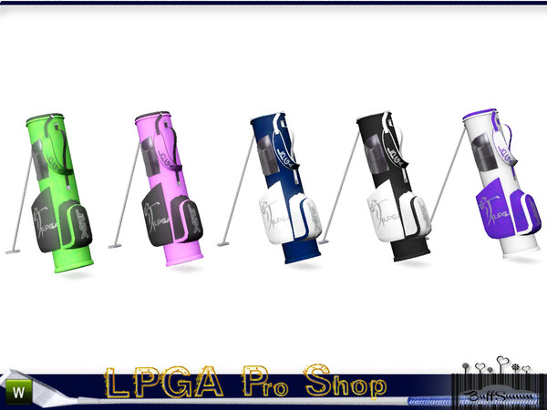 Sims 3 — LPGA Pro Shop Golfbag A1 by BuffSumm — In the tradition and sport of Woman's Golfing part of the LPGA Country