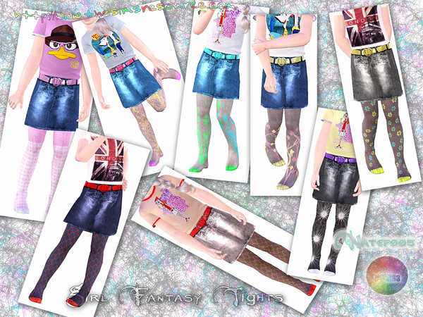 Sims 3 — Girls Fantasy Tights by natef005 — Hope you love it! :)
