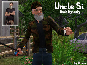 Sims 3 — Uncle Si - Duck Dynasty by Illiana — It's on like Donkey Kong! Now you can add good ol' Uncle Si to your game so