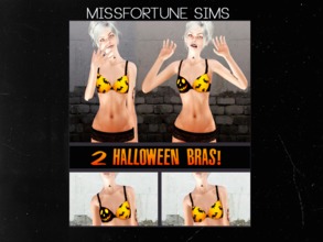Sims 3 — [MF SIMS] Halloween Bra by MissFortune — 2 Creepy but also sexy bras for your Halloween night :P 