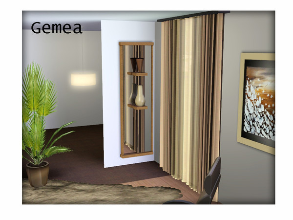 Sims 3 — gemea wall mirror with deco by jomsims — gemea wall mirror with deco
