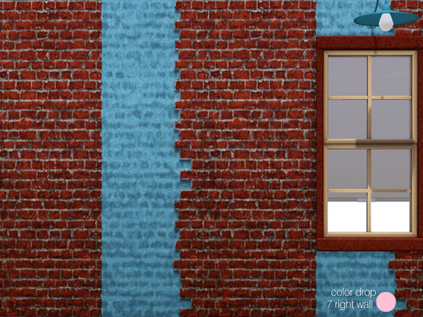 Sims 3 — Color Drop 7 Right Wall by DOT — Color Drop 7 Right Wall by DOT of The Sims Resource