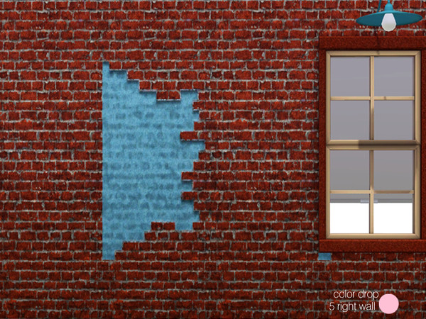 Sims 3 — Color Drop 5 Right Wall by DOT — Color Drop 5 Right Wall by DOT of The Sims Resource