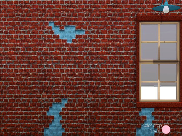 Sims 3 — Color Drop 1 Wall by DOT — Color Drop 1 Wall by DOT of The Sims Resource