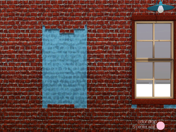 Sims 3 — Color Drop 5 Center Wall by DOT — Color Drop 5 Center Wall by DOT of The Sims Resource