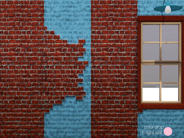 Sims 3 — Color Drop 6 Right Wall by DOT — Color Drop 6 Right Wall by DOT of The Sims Resource