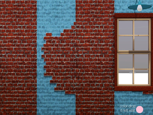 Sims 3 — Color Drop 6 Left Wall by DOT — Color Drop 6 Left Wall by DOT of The Sims Resource