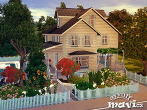 Sims 3 — Mavi03_Furnished_ by ayyuff — A stylish and friendly home with blue(mavi) exterior makeover. 1st.
