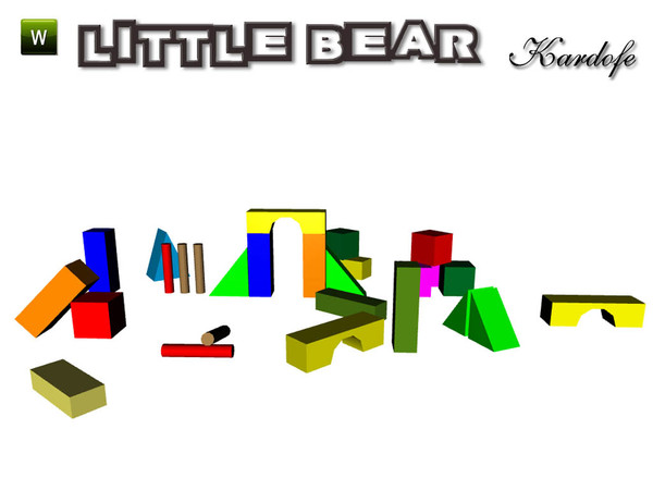 Sims 3 — kar_conctrucci&oacute;n blocks_ little bear by kardofe — Conctrucci&oacute;n blocks by kardofe