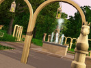 Sims 3 — small chess park by vach0012 — cozy park for a game of chess, it has six chess tables, several benches for a