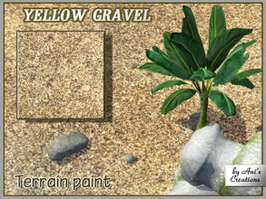 Sims 3 — Yellow gravel terrain paint by Ani's Creations by AniFlowersCreations — The kind of a yellow gravel like you can