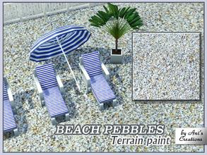 Sims 3 — Beach pebbles terrain paint by Ani's Creations by AniFlowersCreations — Pebbles of different sizes and different