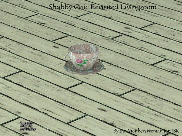 Sims 3 — Shabby Chic revisited Living Tea Cup by TheNumbersWoman — For the discerning Sim that chooses to recycle in