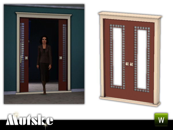Sims 3 — Queen Anne SlidingDoor 2x1 by Mutske — The Queen Anne style emerged within the Victorian period between 1880 and