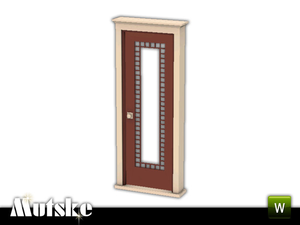 Sims 3 — Queen Anne Door Single 2x1 by Mutske — The Queen Anne style emerged within the Victorian period between 1880 and