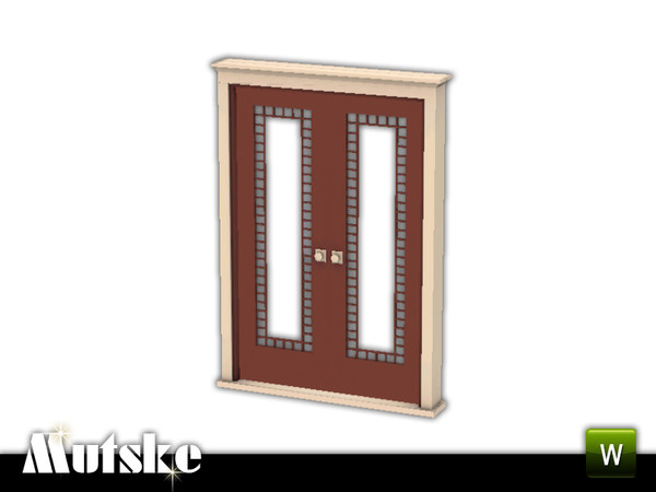 Sims 3 — Queen Anne Door 2x1 by Mutske — The Queen Anne style emerged within the Victorian period between 1880 and 1910.