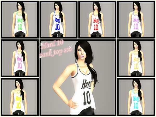 Sims 2 — Hard 10 tank top Set by Nita_hc — Hard 10 tank top set by Nita hc.