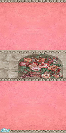 Sims 2 — Wall - Dark Pink by Sheera — Part of my Flowers walls and floors set, hope you'll like it. Enjoy! ! !