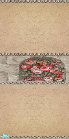 Sims 2 — Wall - Tan by Sheera — Part of my Flowers walls and floors set, hope you'll like it. Enjoy! ! !