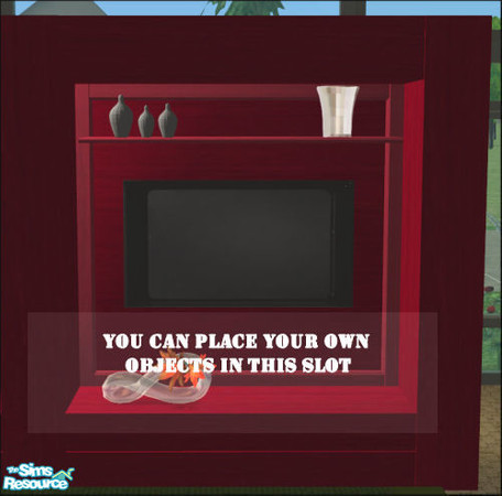 Sims 2 — Georgio TV Room  Wallunita  by Elize-37sims — Both wall units have invisible shelves at the bottom for you to