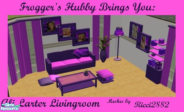 Sims 2 — Ali Larter Livingroom by frogger1617 — This is my hubby's first recolor. The pictures are of Ali Larter, from
