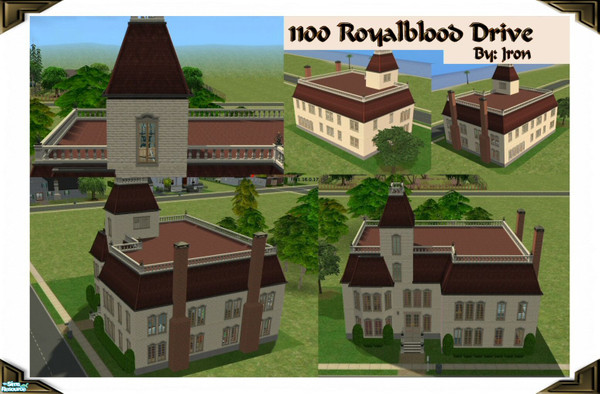 Sims 2 — 1100 Royalblood Drive by Jron — Almost, but not quite, a traditional Victorian, 1100 Royalblood Drive hosts a