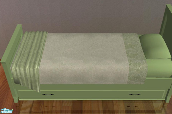 Sims 2 — NurceryKids - recolor mint  - Bedding by ShinoKCR — recolor Maxibedding