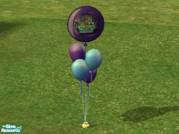 Sims 2 — Childrens Party Balloons Mystery Machine by lym — Mystery Machine balloon, part of my Childrens Party Balloons