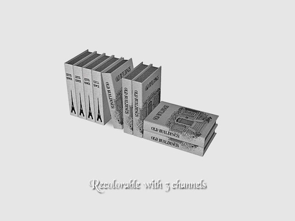 Sims 3 — Ung999 - DecorBookSet 12 by ung999 — Ung999 - DecorBookSet 12 @ TSR