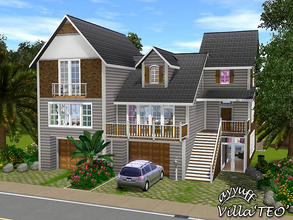 Sims 3 — Villa Teo -Furnished- by ayyuff — A stylish family home with 1 kitchen,2 living rooms,4 bedrooms,3baths,2