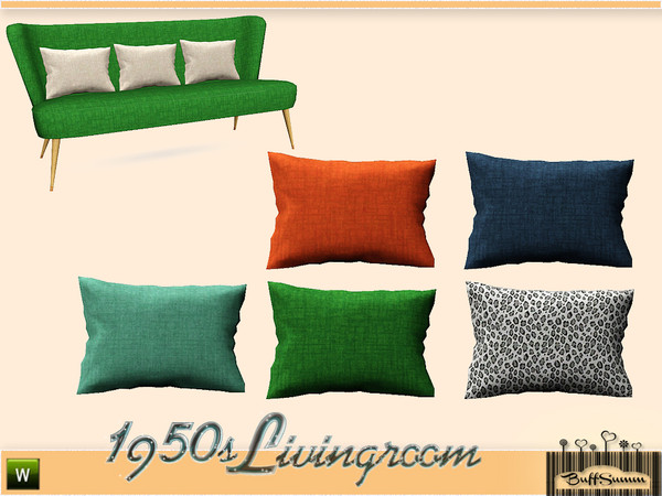 Sims 3 — 1950s Livingroom Pillow C by BuffSumm — Part of the *1950s Livingroom* ***TSRAA***