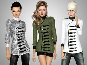 Sims 3 — Military Style Jacket by Ms_Blue — Presenting the Military Style Jacket. Military inspired jacket with 2/3