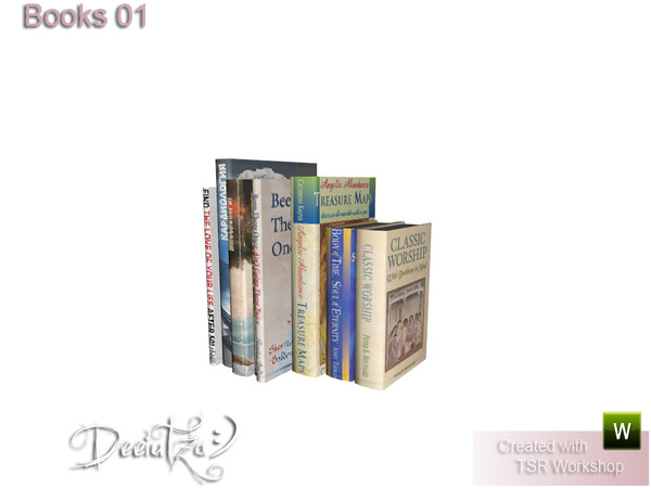 Sims 3 — Study Room Furniture Decor Books 01 by deeiutza — By deeiutza @TSR