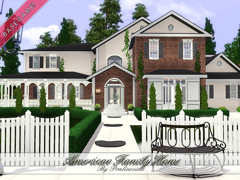 Pralinesims' American Family Home