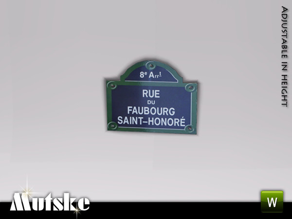 Sims 3 — Canton Sign by Mutske — This sign is part of the Canton Living. 1 Recolorable parts. Made by Mutske@TSR. TSRAA.