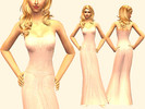 Sims 2 — Shimmering Nude Strapless Column Gown by simgm2 — As seen on our Dianna Simgron in the Golden Globes Interview