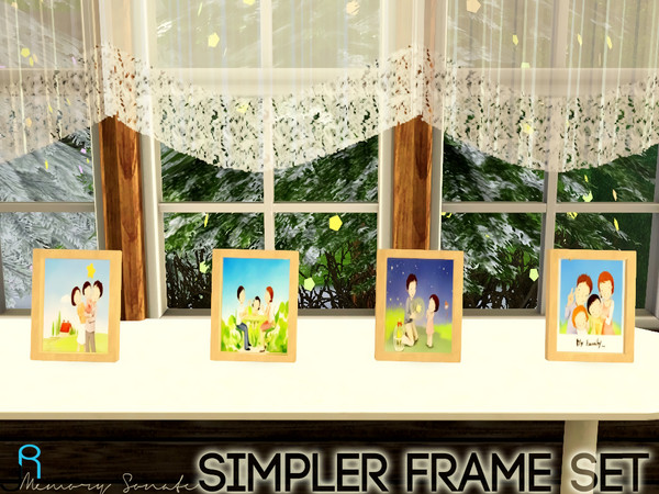Sims 3 — Simpler Frame Set Family - Memory Sonate by Memory_Sonate — Simpler Frame Set Family - Memory Sonate Website:
