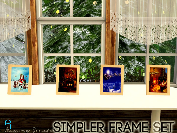 Sims 3 — Simpler Frame Xmas Theme - Memory Sonate by Memory_Sonate — Simpler Frame Xmas Theme - Memory Sonate Website: